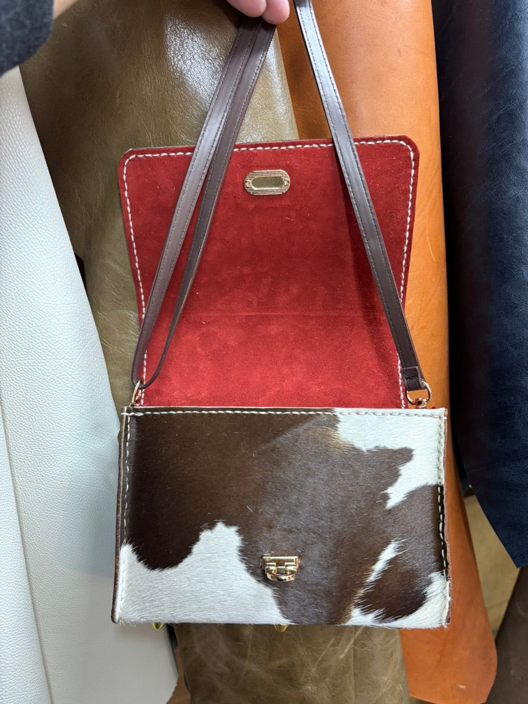 Hair On Leather Small crossbody bag