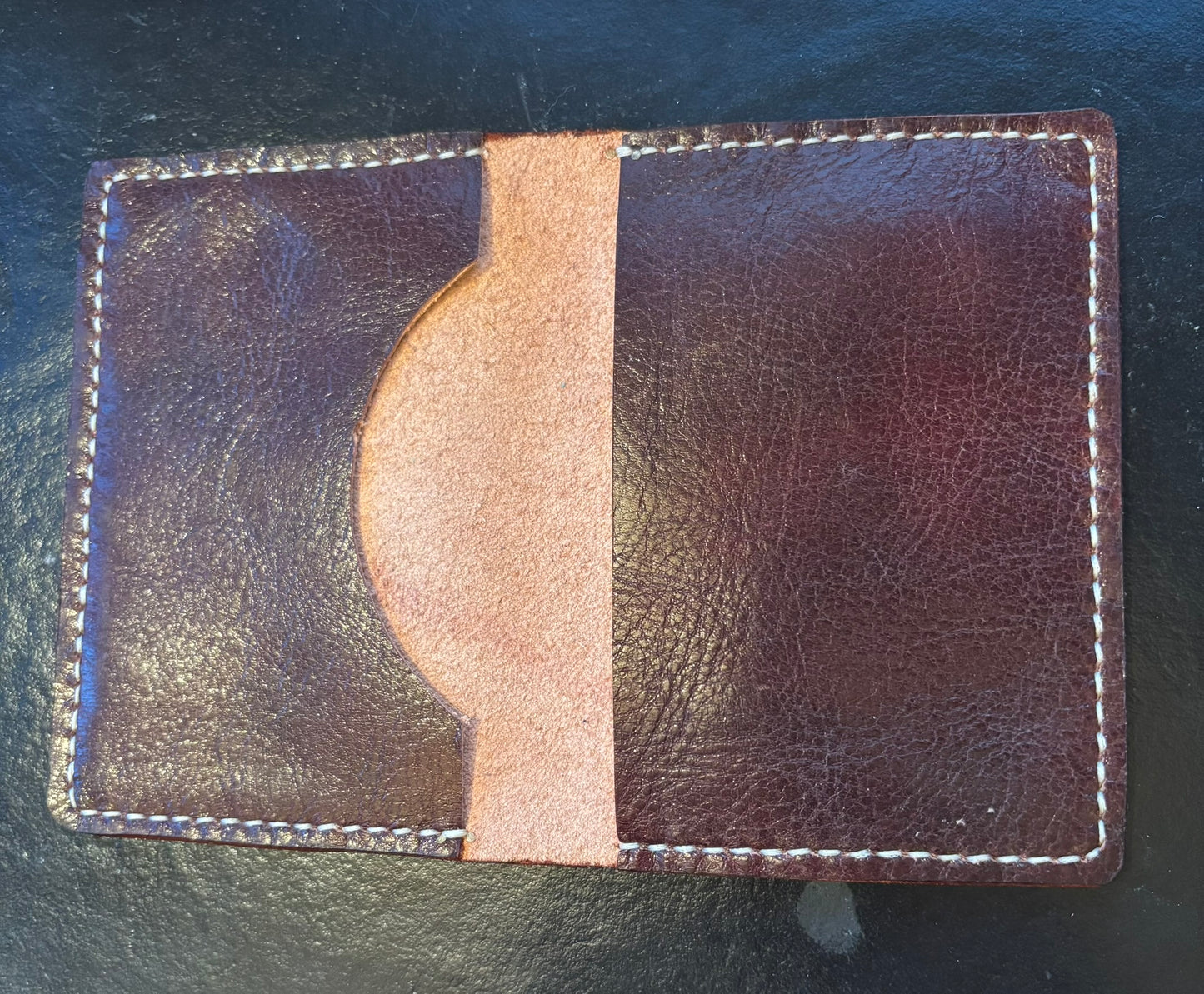 Calf Skin Passport cover Brown