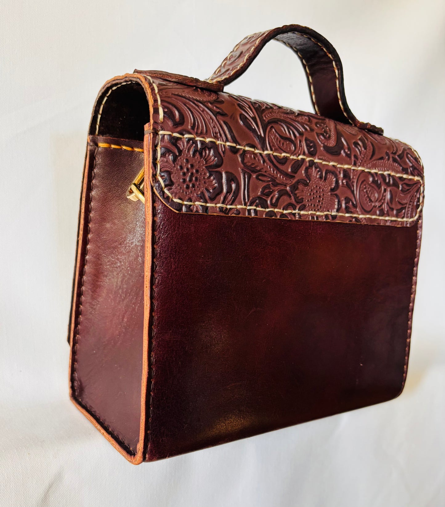 "Charro" Italian calfskin crossbody bag