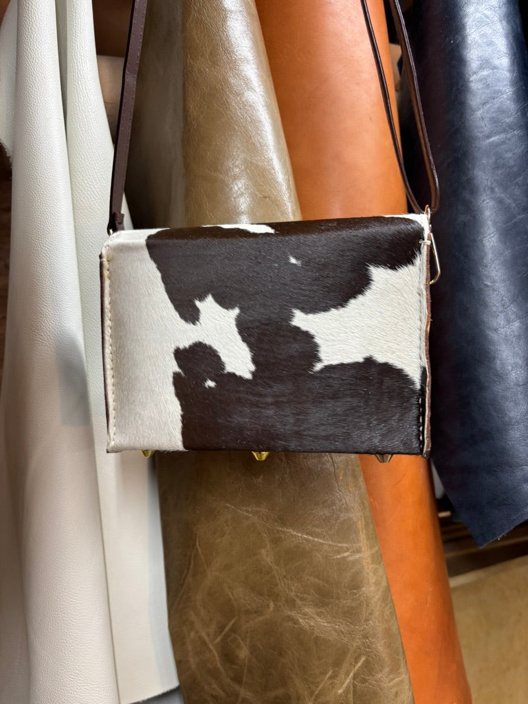 Hair On Leather Small crossbody bag