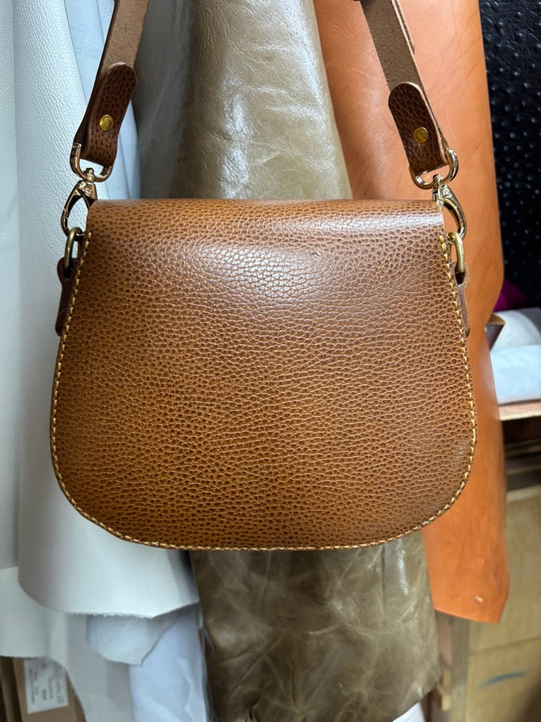 Leather country style crossbody