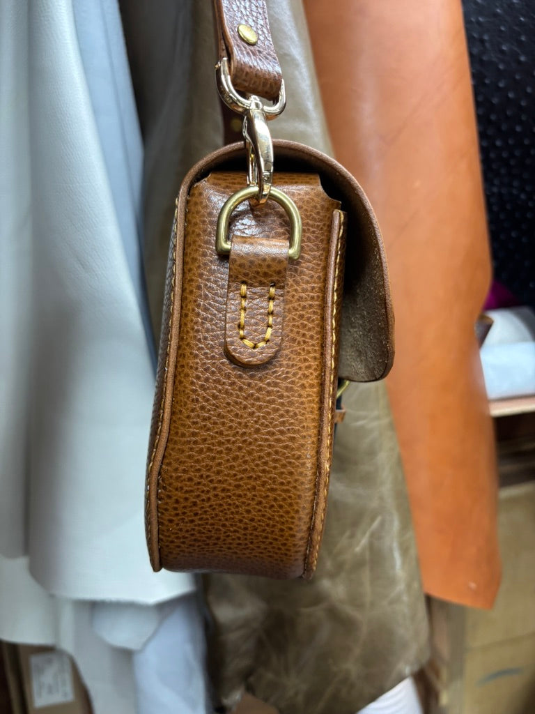 Leather country style crossbody