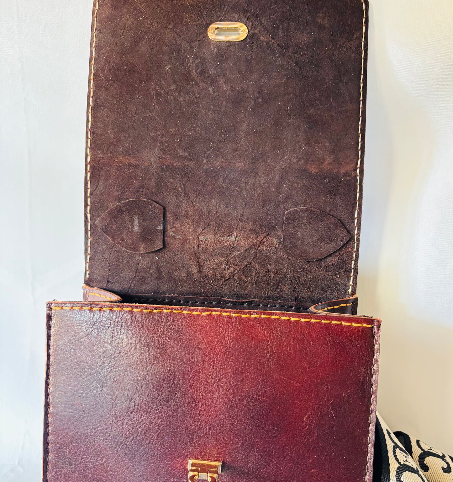 "Charro" Italian calfskin crossbody bag