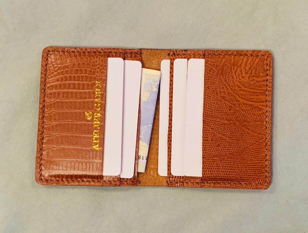 Calf Skin Leather Micro Wallet