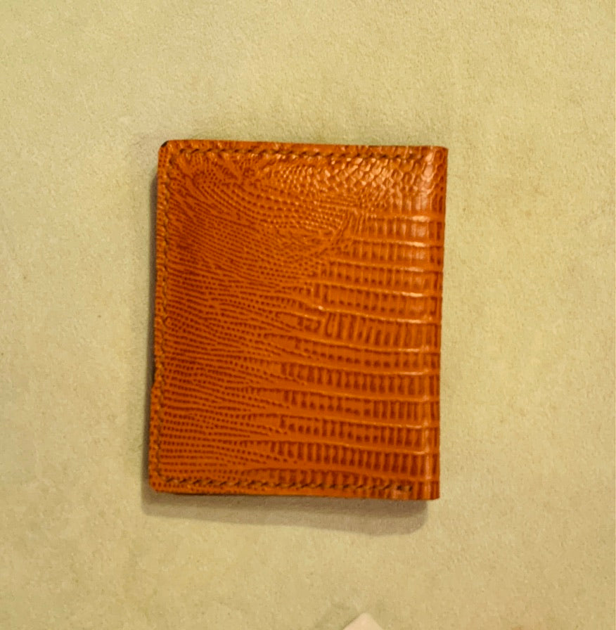 Calf Skin Leather Micro Wallet