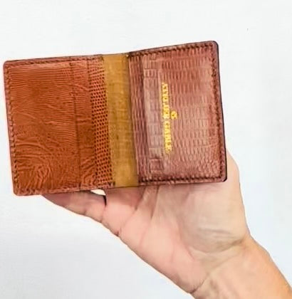 Calf Skin Leather Micro Wallet